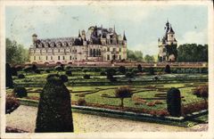 VINTAGE POSTCARD Chenonceaux the Castle and its Gardens