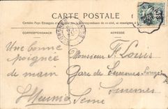 VINTAGE POSTCARD Coubert Ruins of the Old Castle