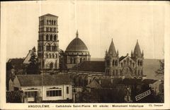 VINTAGE POSTCARD Angouleme Cathedral Saint Pierre