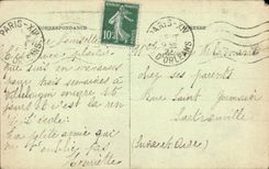 VINTAGE POSTCARD the Barn in Chrcles Castle of Villebouzin Close Montlhery the rosery