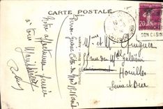 VINTAGE POSTCARD Perros Guirec Beach of Trestraou