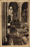 VINTAGE POSTCARD Abbey of St Denis the Tombs Nave of left