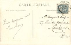 VINTAGE POSTCARD Versailles Floors the day of Large Water