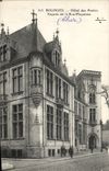 Ataque frontal del edificio de la oficina de correos de Bourges de la POSTAL de la VENDIMIA de la calle media