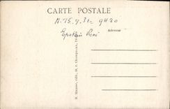 VINTAGE POSTCARD Troyes Public garden of Pretecture Church St Urbain