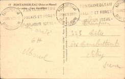 CPA Fontainebleau Le Palais Cour des Adieux