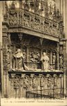 VINTAGE POSTCARD the Cathedral of Rouen Tomb of the Cardinals of Amboise