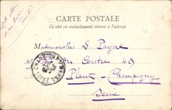 VINTAGE POSTCARD Fontainebleau Living room of the Officers