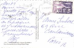 MODERN CARD St Jean De Luz Overall picture of its splendid beach