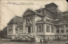 CPA Valenciennes Le Musee Vu du Jardin