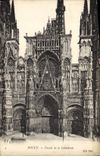 CPA Rouen Facade de la Cathedrale