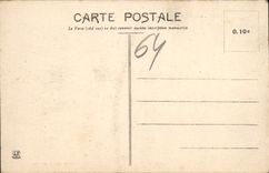 VINTAGE POSTCARD Biarritz Main beach And the municipal Casino