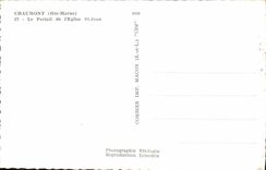 MODERN CARD Chaumont the Gate of the Church St Jean