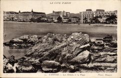 CPA Cannes les Hotels et la Plage