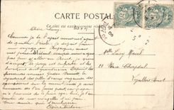 VINTAGE POSTCARD Riom Old Hotel of Montat