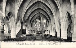 CPA Nogent le Rotrou Interieur de L'Eglise St Laurent