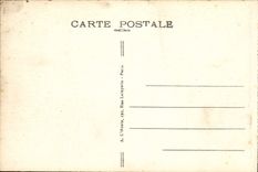 Taladro de la POSTAL de la VENDIMIA de Compiegne interior del coche del mariscal de Foch en quien estaba la muestra el armisticio de Militaria