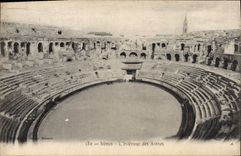 CPA Nimes L'Interieur des Arenes