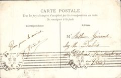 Anuncio publicitario del paladar de Lyon de la POSTAL de la VENDIMIA