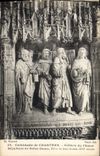 La POSTAL Cathedrale de la VENDIMIA de Chartres incluye el entierro del estribillo de Notre Dame