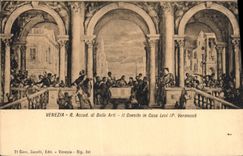 VINTAGE POSTCARD Venezia Accad di Belle Arti