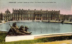 CPA Versailles Le Palais Facade sur le Parc