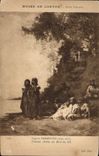 CPA Musee Du Louvre Ecole Francaise Paris Eugene Fromentin Femmes arabes au Bord du Nil 