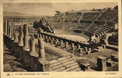 CPA Ruines Romaines De Timgad Le theatre