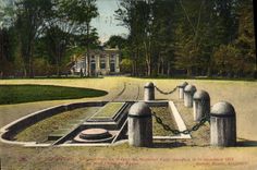 Sitio de Compiegne de la POSTAL de la VENDIMIA del coche del mariscal Foch Militaria