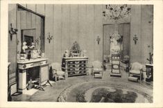 Castillo de la POSTAL de la VENDIMIA del gabinete de señora de Compiegne de la emperatriz