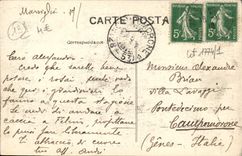 CPA Marseille Le Prado Vu du Rond Point Tramway