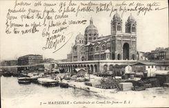 CPA Marseille Cathedrale et Canal St Jean