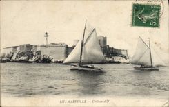 CPA Marseille Chateau d'If Bateaux