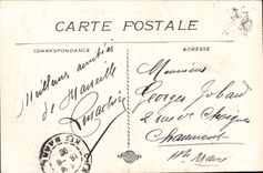 POSTAL Marsella de la VENDIMIA la imprecisión del efecto de la cornisa