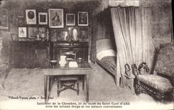 VINTAGE POSTCARD Ars Interieur of the Room reads of Dead of the Saint Cleans