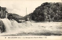 CPA Bellegarde Les barrages de la Perte du Rhone