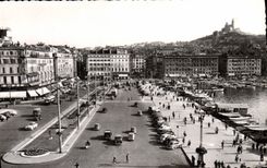 CPM Marseille Quai des Belges et le nouveau jardin Notre Dame de la garde 