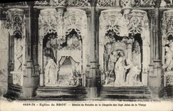 CPA Eglise de Brou Details du Retable de la Chapelle des Sept joies de la Vierge 