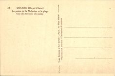 POSTAL Dinard de la VENDIMIA el punto del habitante Saint de Malo y de la playa vista de las terrazas del casino