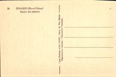 Jardín público de Dinard de la POSTAL de la VENDIMIA de las palmeras