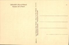 Estuario de Dinard de la POSTAL de la VENDIMIA de el rancio
