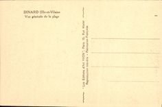 Opinión de Dinard de la POSTAL de la VENDIMIA de la playa