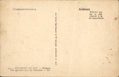 VINTAGE POSTCARD Surroundings of Puy Polignac Seen gernerale towards the Cevennes