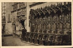 CPA Bourg Eglise de Brou Les Stalles du Choeur