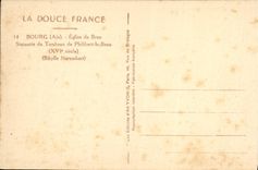 CPA Bourg Eglise de Brou Statuette du tombeau de Philibert le Beau 