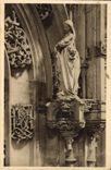 VINTAGE POSTCARD Borough Church of Husks Statuette of the tomb of Marguerite of Austria