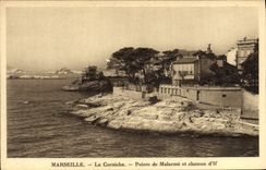 CPA Marseille La Corniche Pointe de Malarme et Chateau d'If 