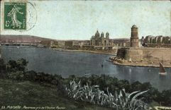 CPA Marseille Panorama pris de l'institut Pasteur 