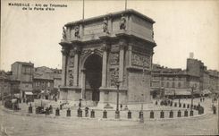 CPA Marseille Arc de Triomphe de la Porte d'Aix