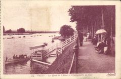 CPA Vichy Les Quais De I'Allier Et I'Embarcadere Du Golf